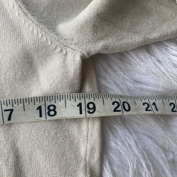 14th & Union Cardigan Sz L Sweater Sand Birch Button Up Knit Career Work Casual - Picture 8 of 10